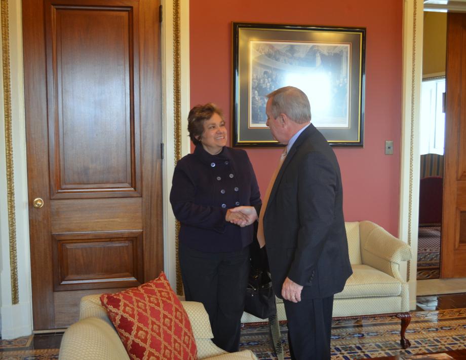 U.S. Senator Dick Durbin (D-IL) met with the Assistant Secretary for Immigration and Customs Enforcement Nominee Sarah Saldana to discuss her upcoming nomination.